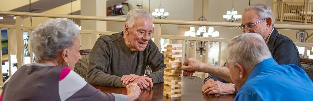 Bear Hollow Estates hawthorn senior living seniors playing games