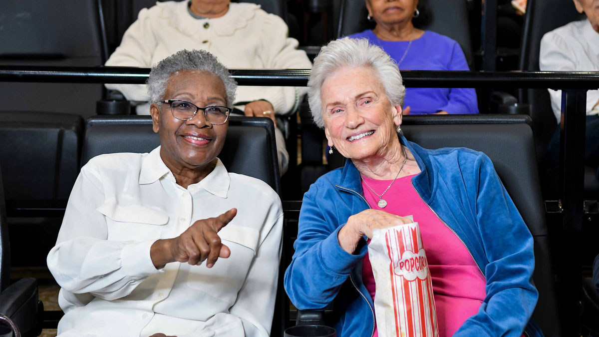 Bear Hollow Estates residents in theater