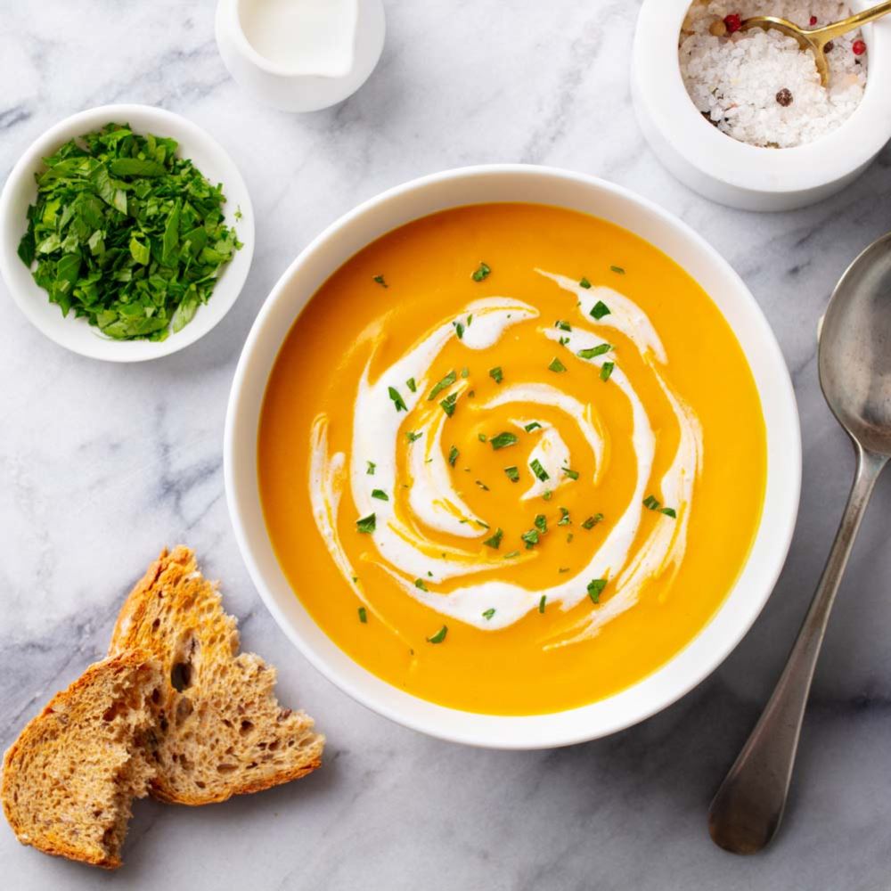 Bear Hollow Estates butternut squash soup and bread
